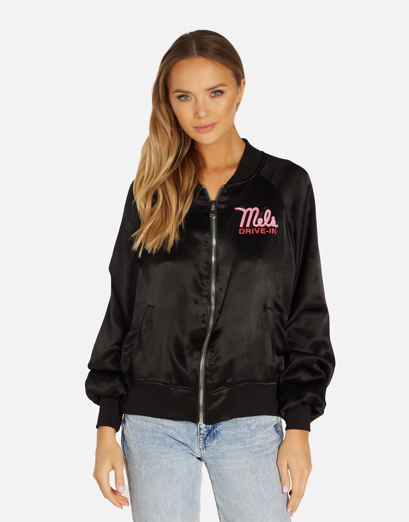 Victoria secret black clearance bomber jacket