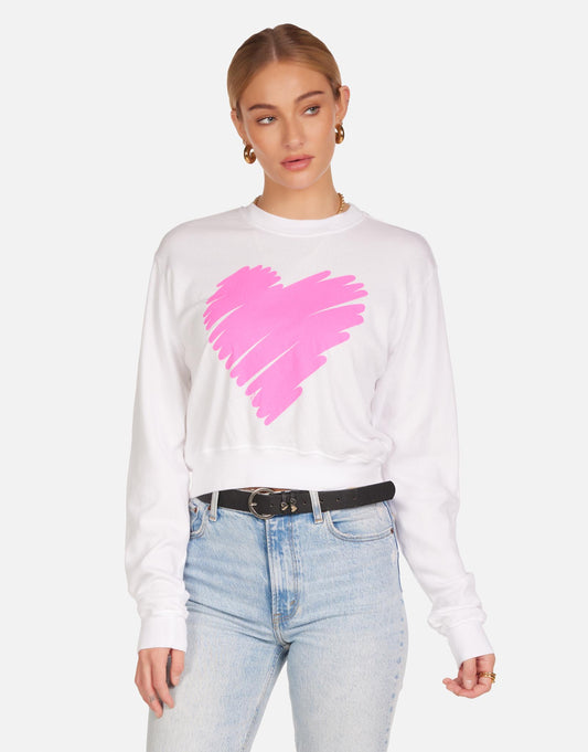 Spalding X Pink Scribble Heart