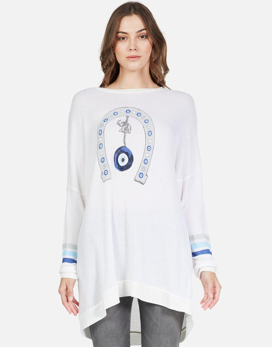 Lauren Moshi Women's Kaya Lucky Eye Horseshoe -