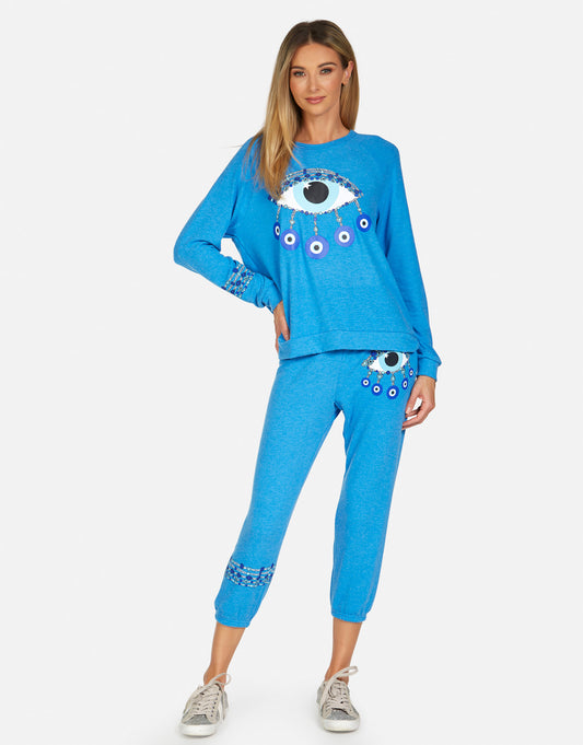 Everly Chain Evil Eye Pullover