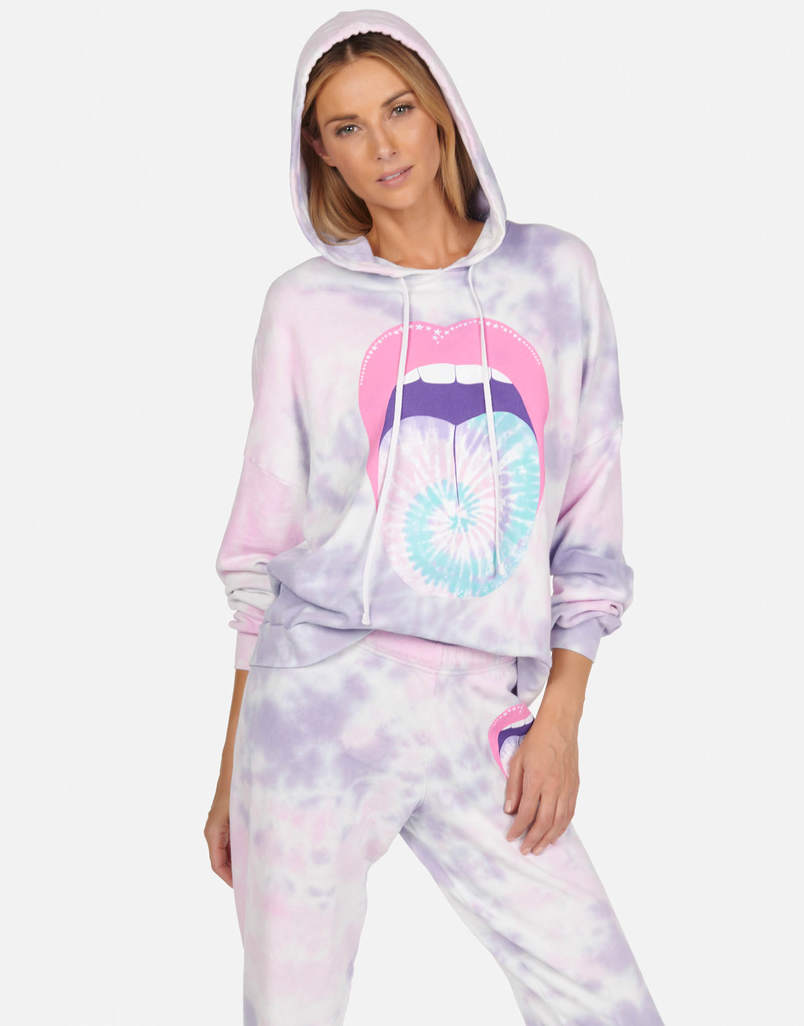 Lauren Moshi Women's Anissa Tie Dye Tongue - Pastel Sky