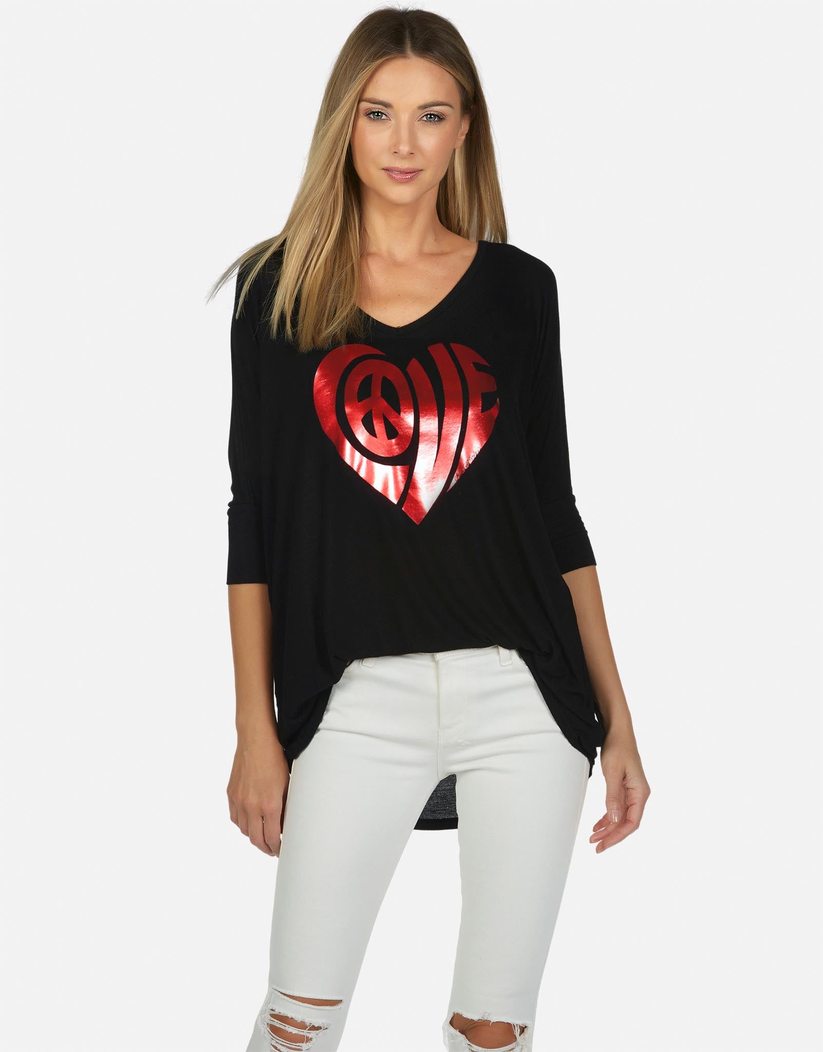 Lauren Moshi X Women's Eva X Love Heart - Black Lauren Moshi X Women's Eva X Love Heart - Black