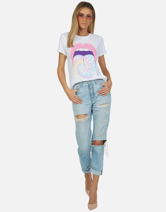 Lauren Moshi Women's Edda Tie Dye Tongue -