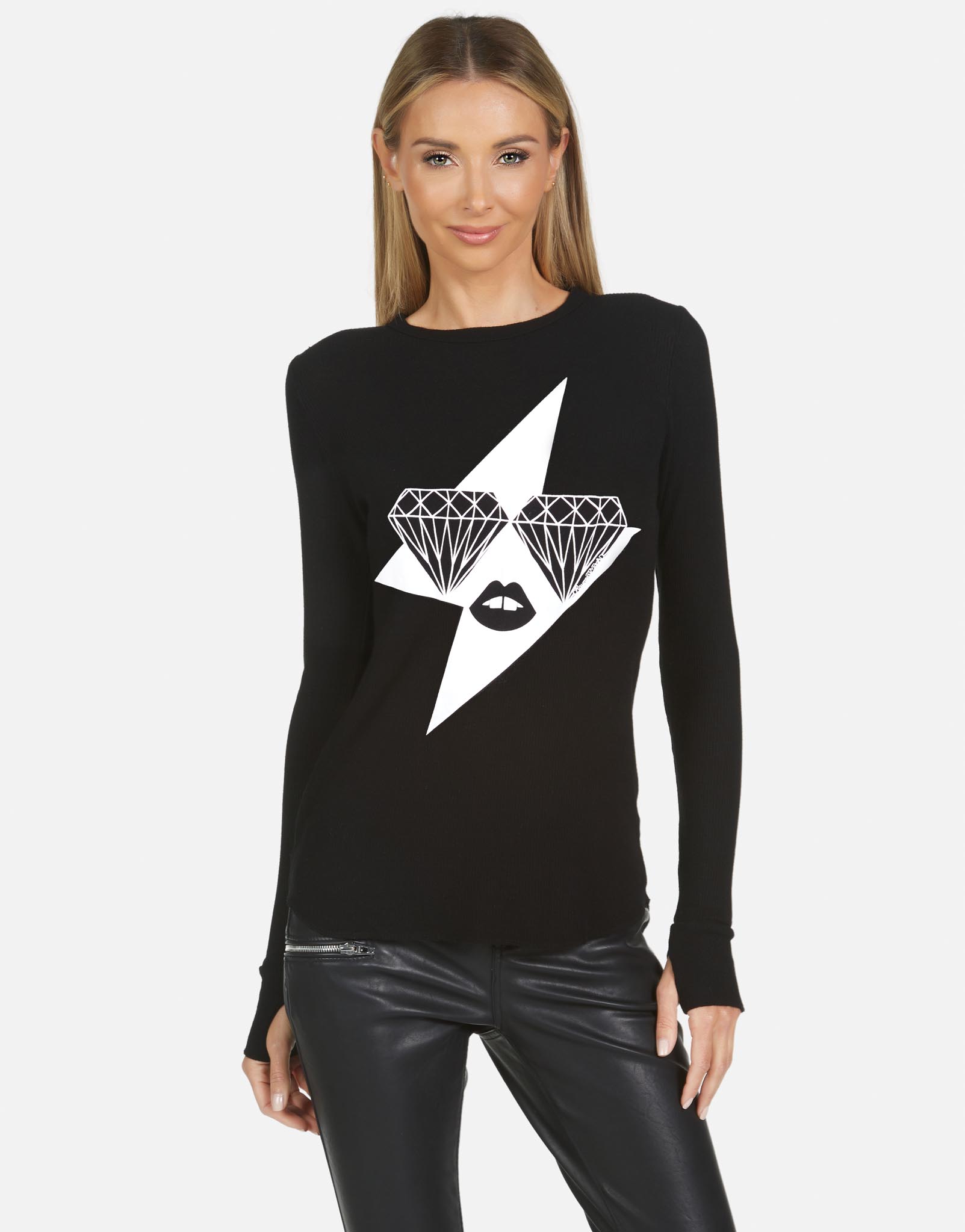 Lauren Moshi X Women's McKinley X Bling Lightning - Black Lauren Moshi X Women's McKinley X Bling Lightning - Black