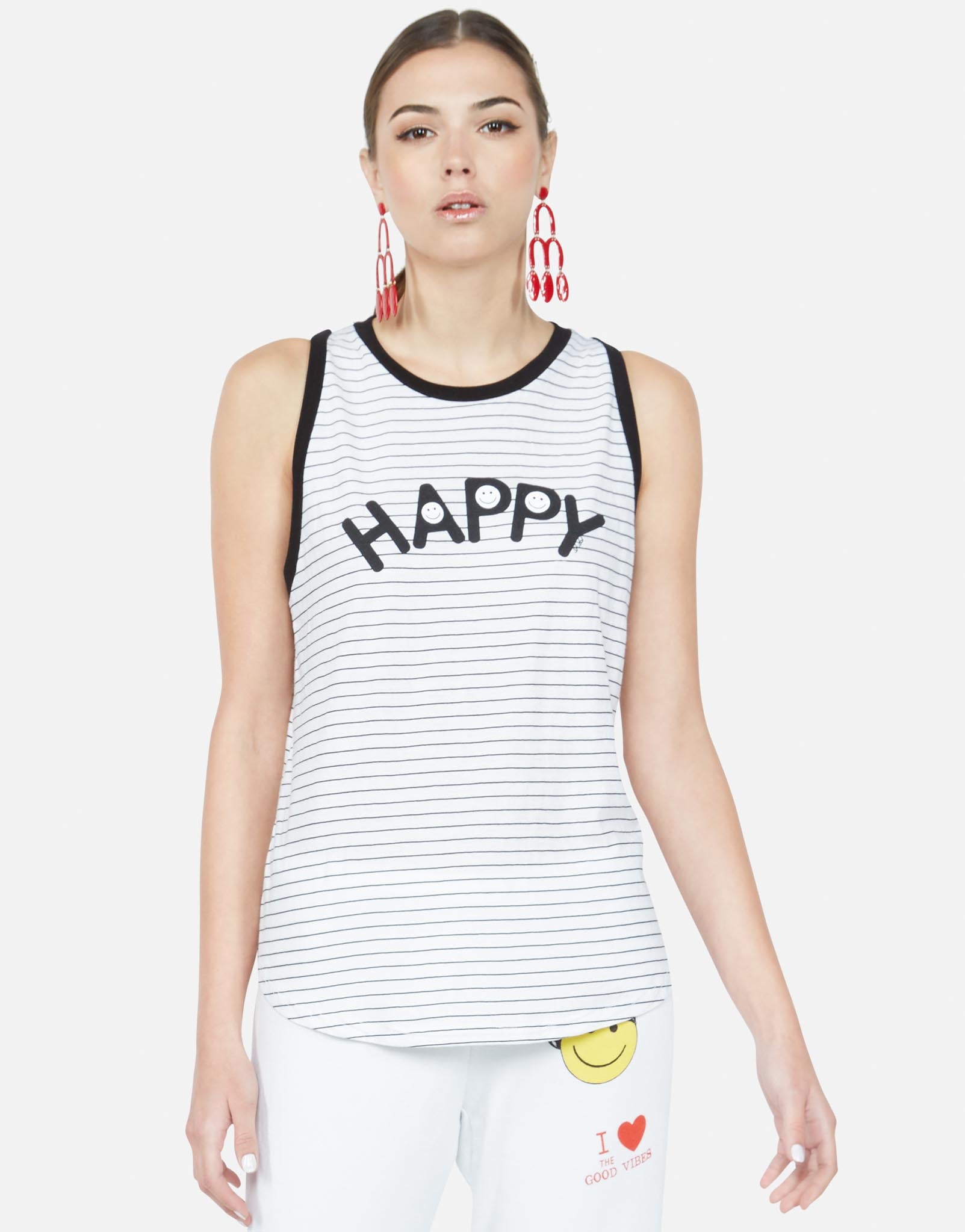 Lauren Moshi Women's Aurelia Happy - Black Stripe Black Lauren Moshi Women's Aurelia Happy - Black Stripe Black