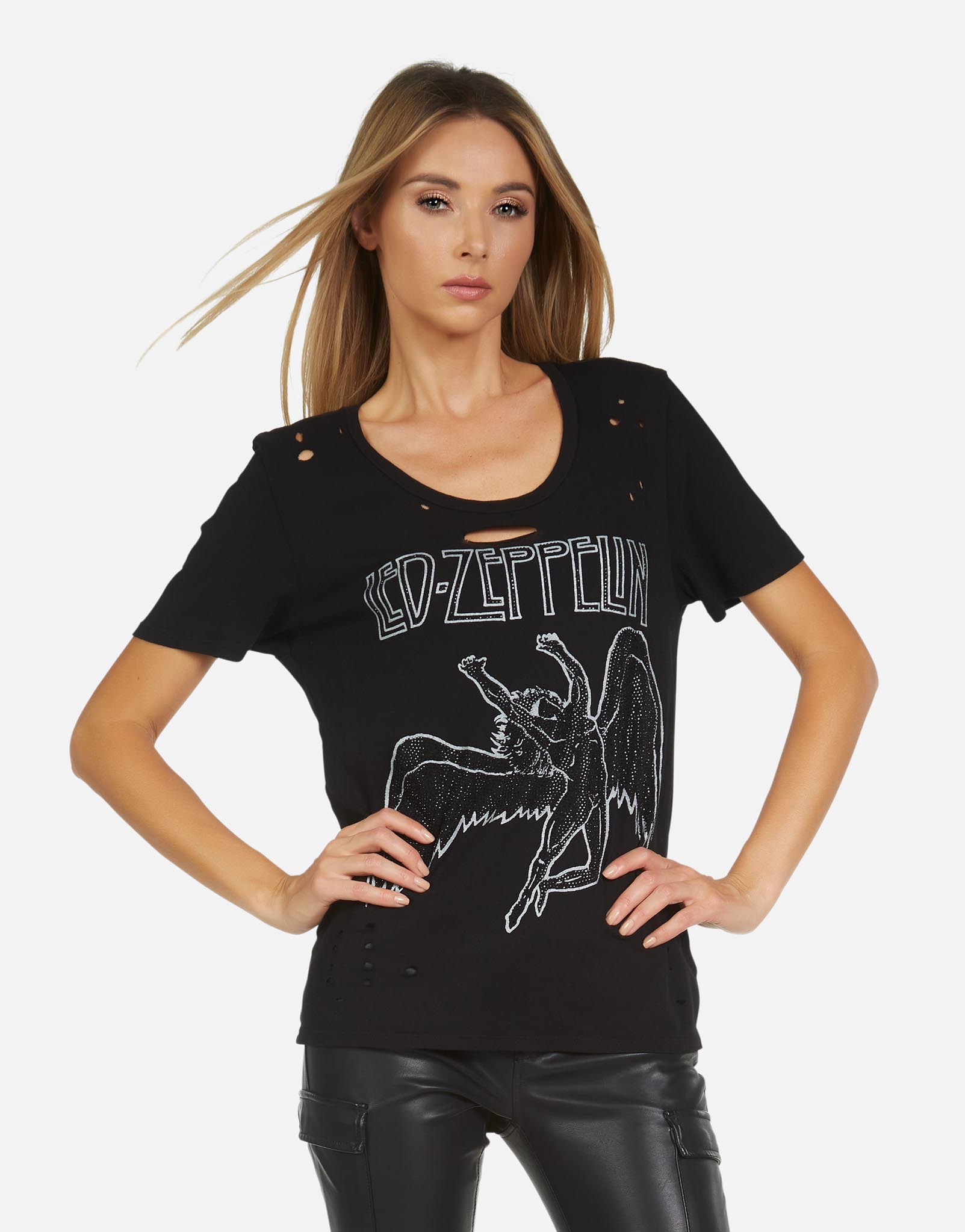 Lauren Moshi X Led Zeppelin Women's Myra Led Zeppelin Outline -  Lauren Moshi X Led Zeppelin Women's Myra Led Zeppelin Outline -