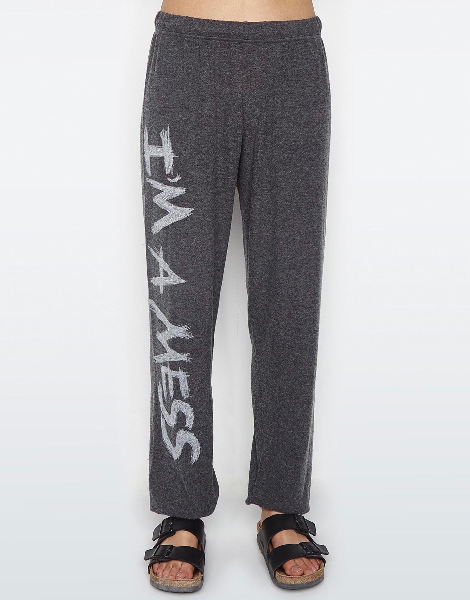 Lauren Moshi Women's Tanzy I'm A Mess - Heather Black Lauren Moshi Women's Tanzy I'm A Mess - Heather Black