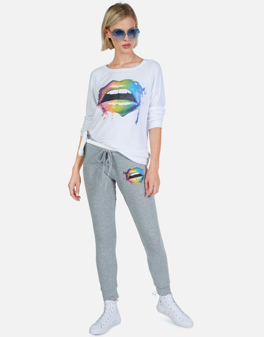 Lauren Moshi Women's Kizzy Rainbow Smudge Lip -