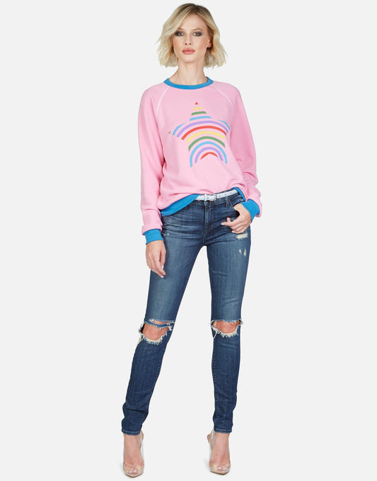 Lauren Moshi Women's Raelynn Rainbow Star -