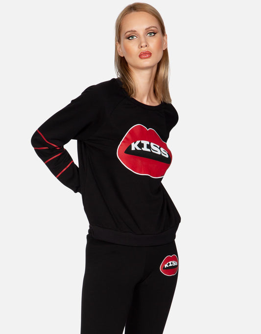 Lauren Moshi Women's Noleta Kiss Lip - Black