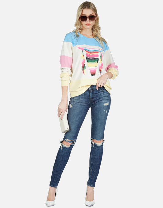 Lauren Moshi Women's Erica Striped Bull -