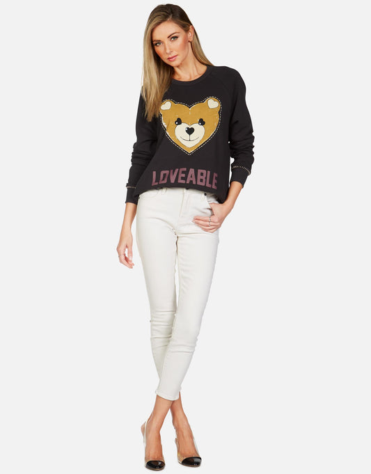 Lauren Moshi Women's Jocelyn Loveable Heart Teddy -