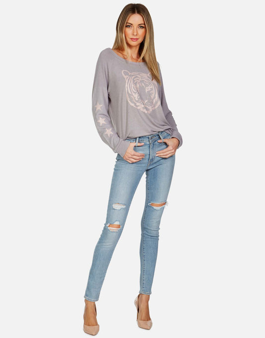 Lauren Moshi Women's Brenna Tiger Face -