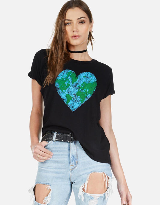 Lauren Moshi X Women's Edda World Love - Black