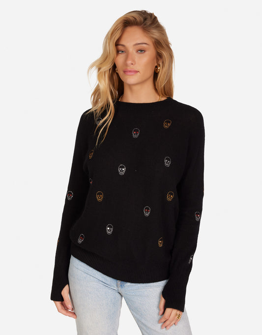 Ladona Stud Heart Eye Skulls