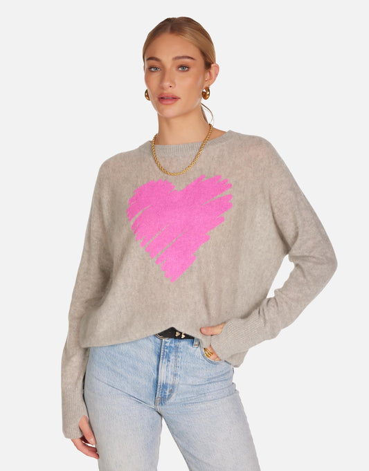 Ladona X Pink Scribble Heart