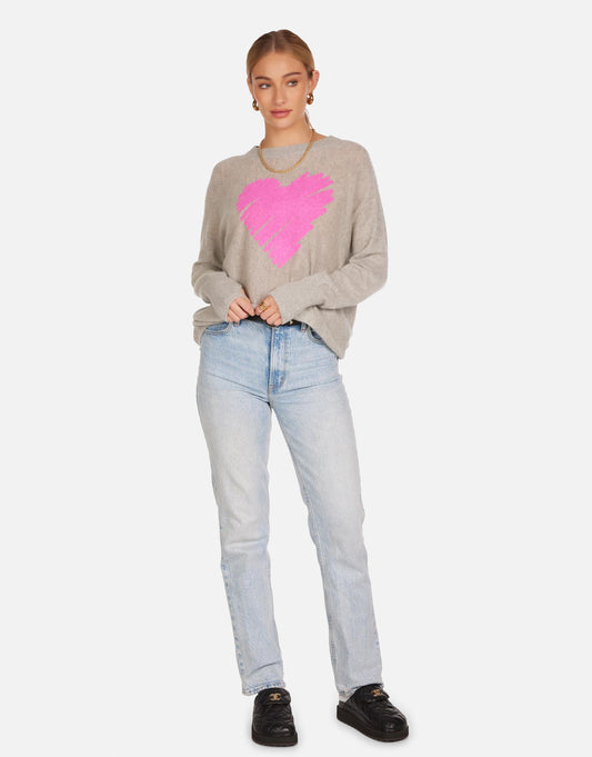 Ladona X Pink Scribble Heart
