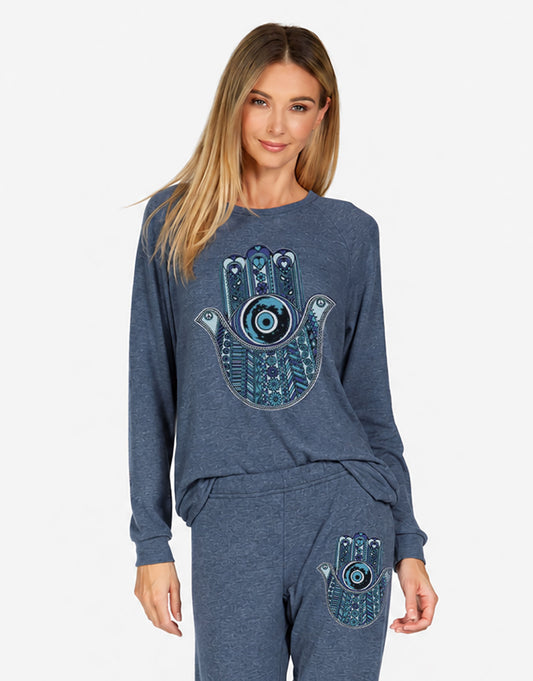 Everly Blue Hamsa