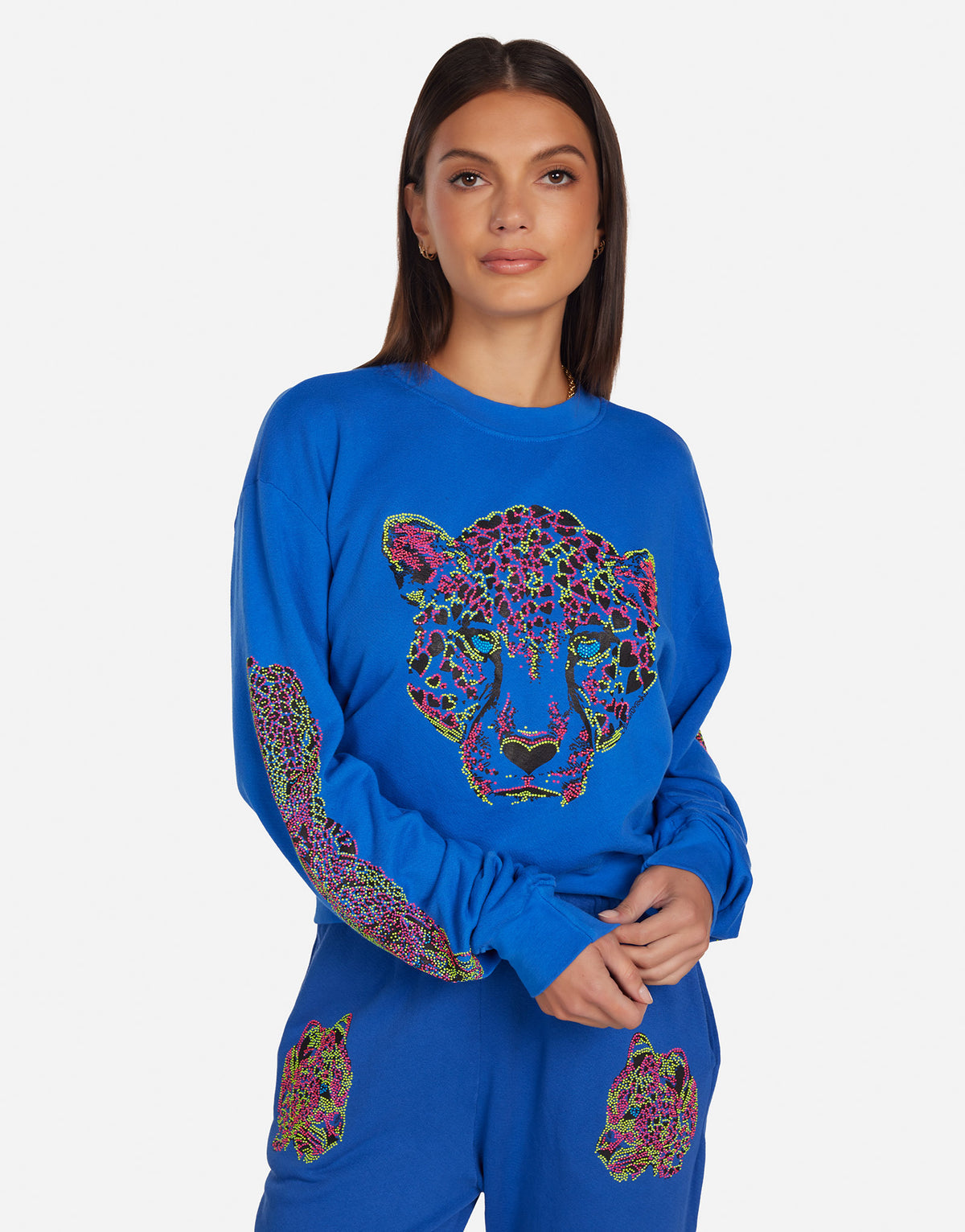 Spalding Neon Stud Heart Leopard