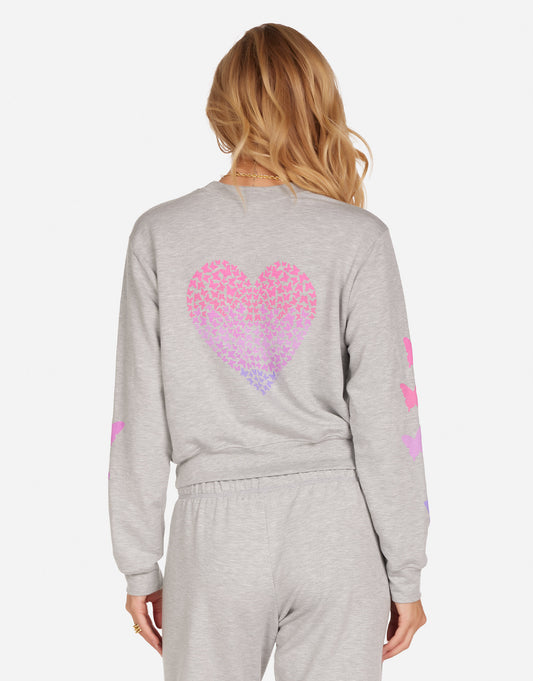 Spalding Ombré Butterfly Heart