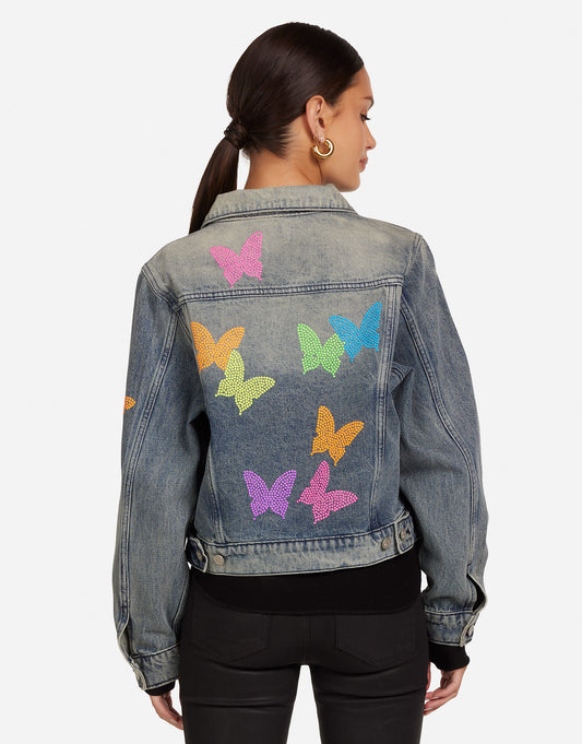 Elena Neon Stud Butterflies