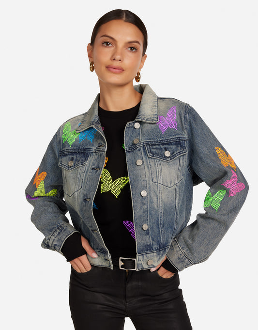Elena Neon Stud Butterflies