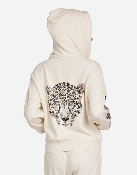 Twyla Stud Heart Leopard