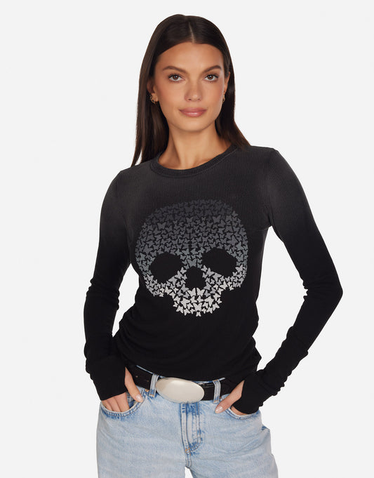 McKinley Ombré Butterfly Skull