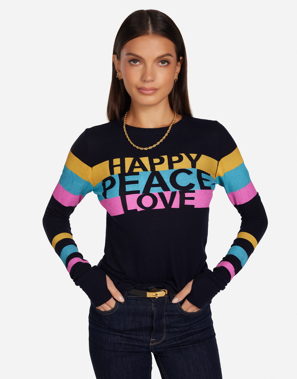 McKinley Pink Happy Peace Love