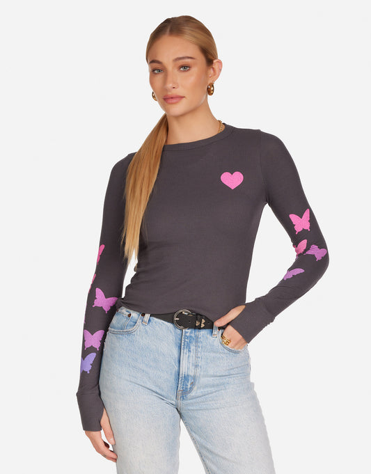 McKinley Ombré Butterfly Heart
