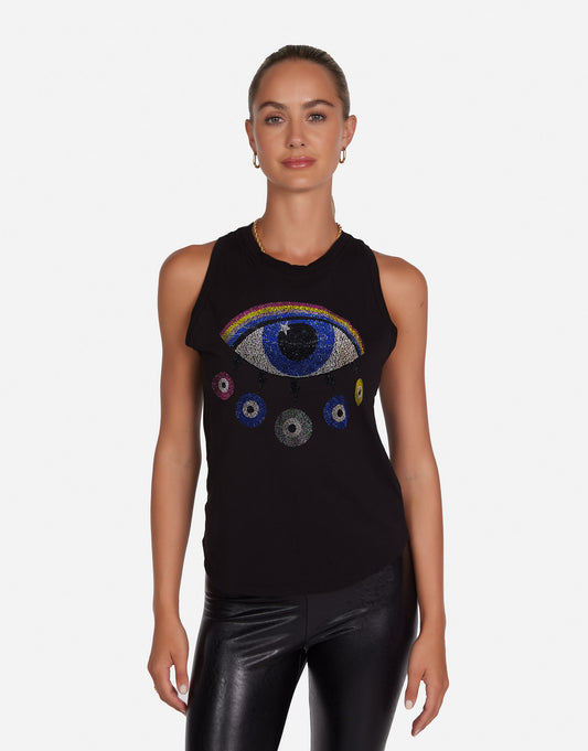 Peyton Crystal Rainbow Evil Eye