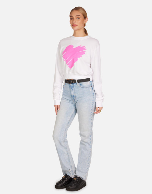 Spalding X Pink Scribble Heart