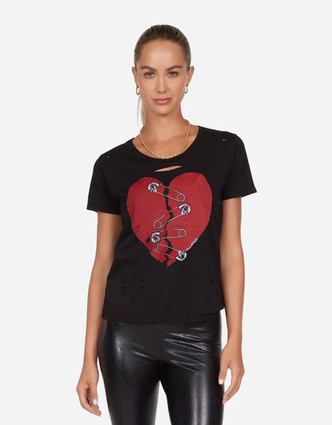 トップス heart logo T shirts theVirgins Heart Logo Krux Mens T-Shirt