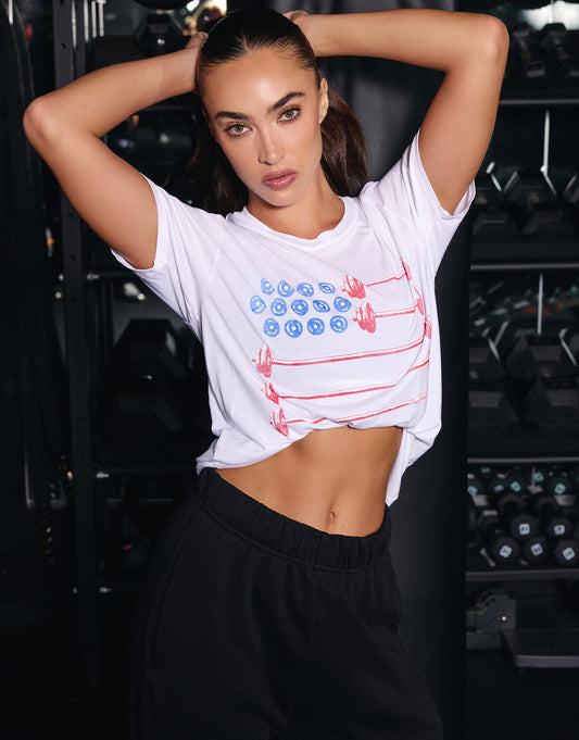 Ruthie Barbell Flag