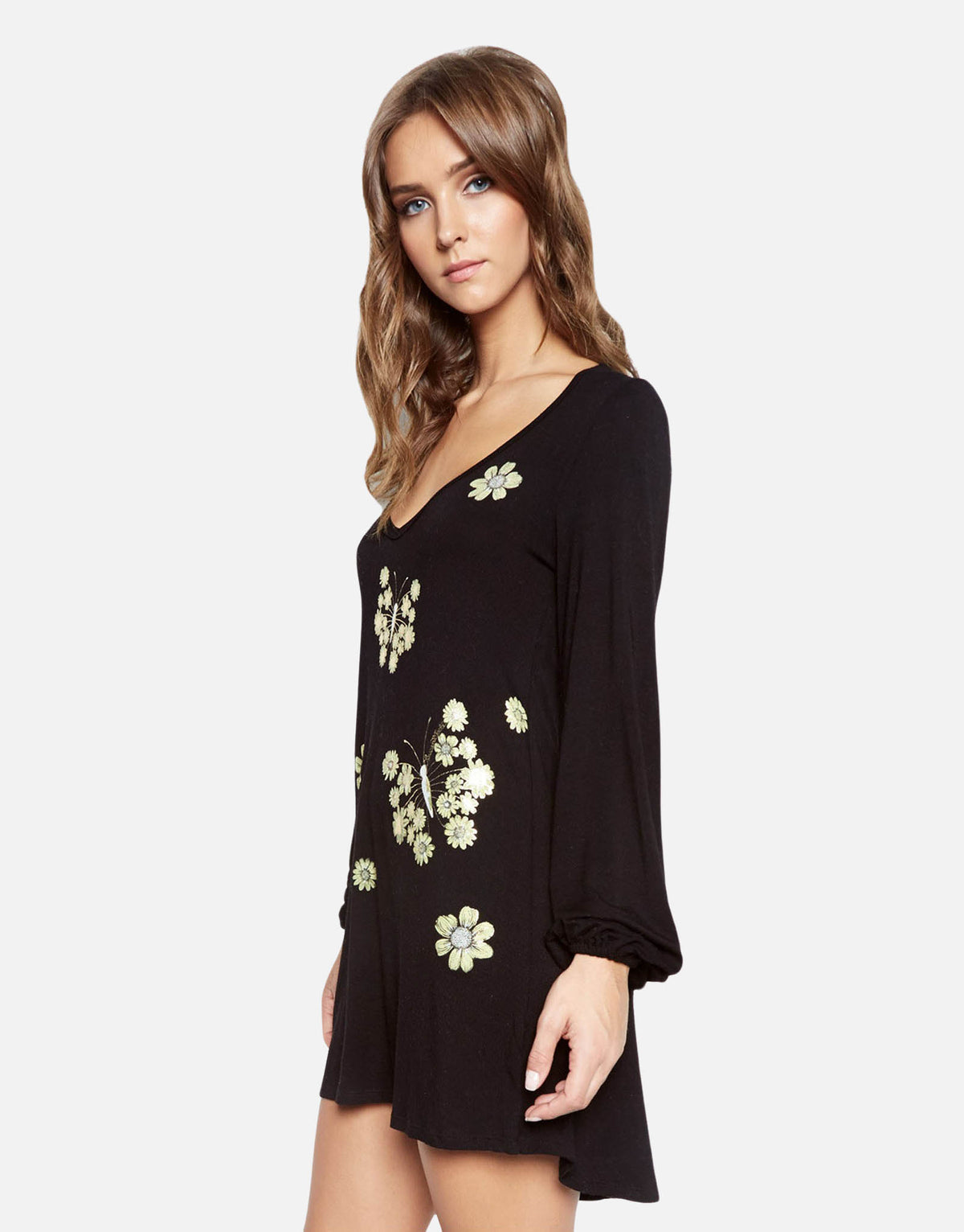 mini sunflower dress Amanda's Sunflower Print Button Down Sleeveless Mini Dress Flower A / L by Blue Zone Planet