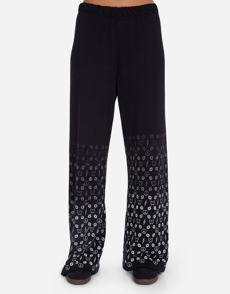 Designer Elements Wide Leg Pant in Onyx | Martina by Lauren Moshi
