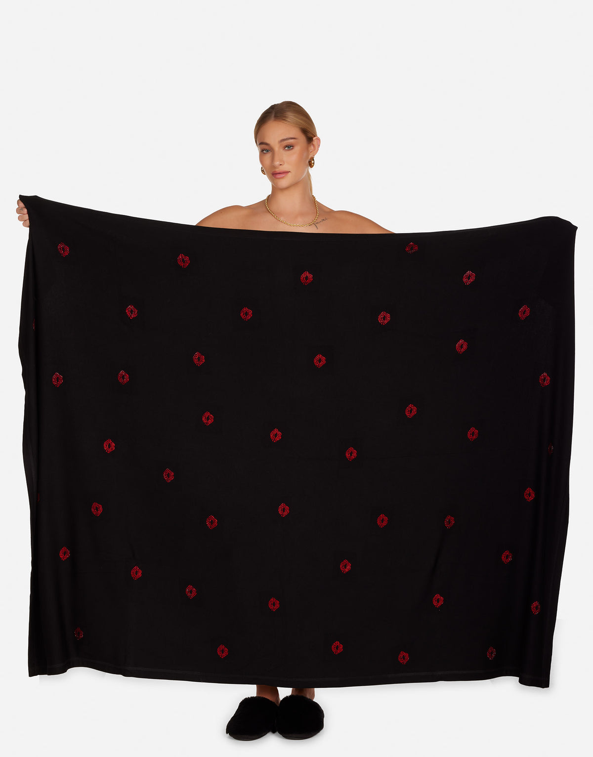 Beverly Red Crystal Lips