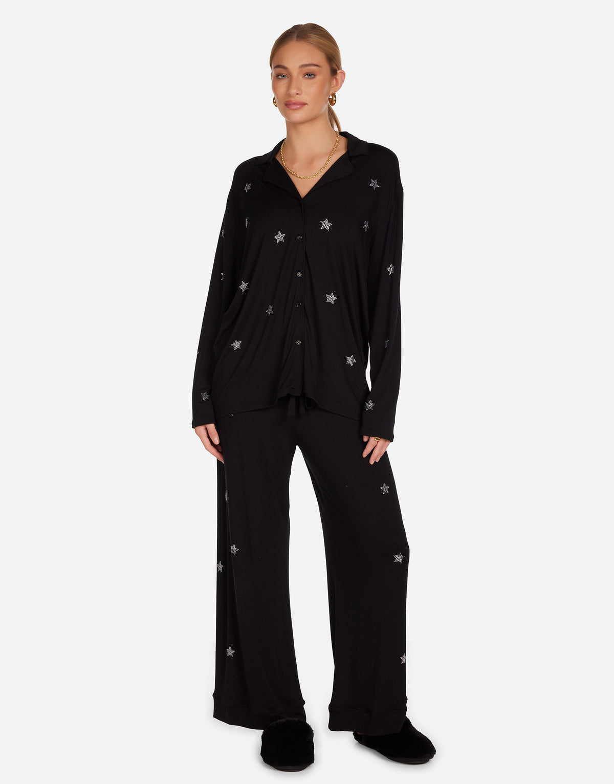 Alison Crystal Mini Stars Pajama Set
