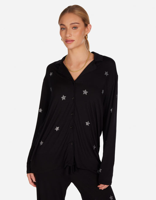 Alison Crystal Mini Stars Pajama Set