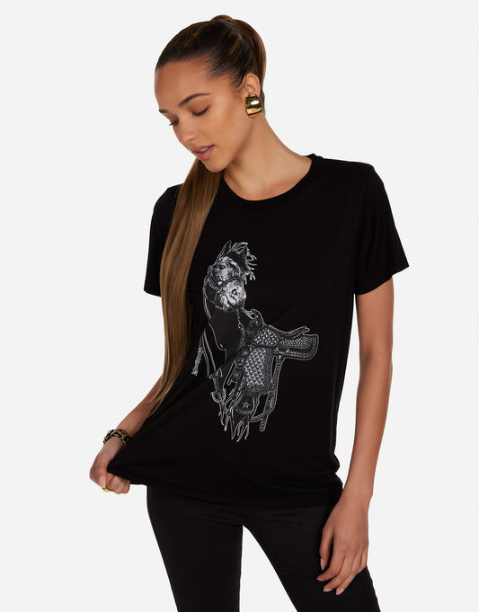Wolf Black Horse