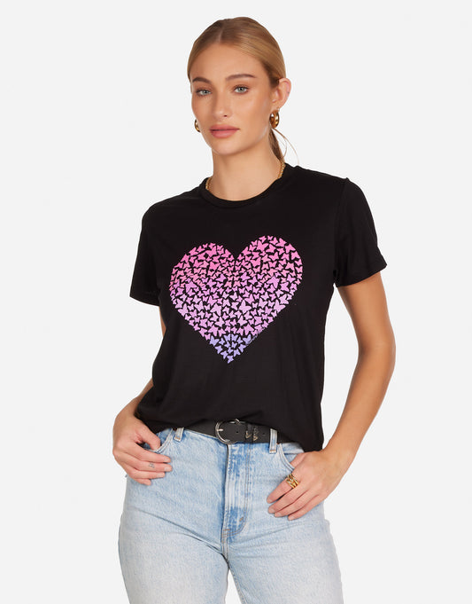 Wolf Ombré Butterfly Heart