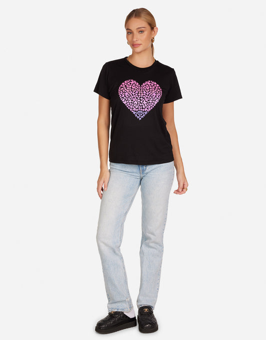 Wolf Ombré Butterfly Heart