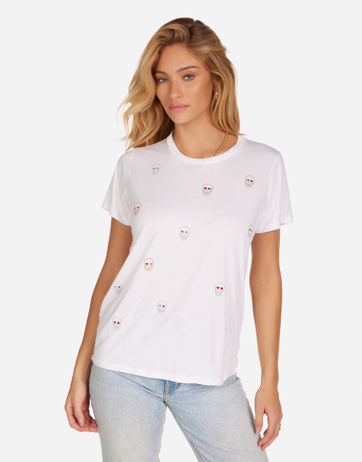 Wolf Stud Heart Eye Skulls