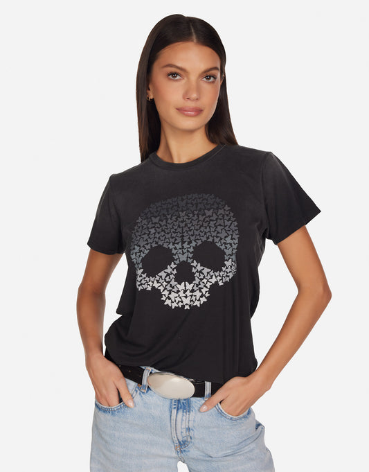 Wolf Ombré Butterfly Skull