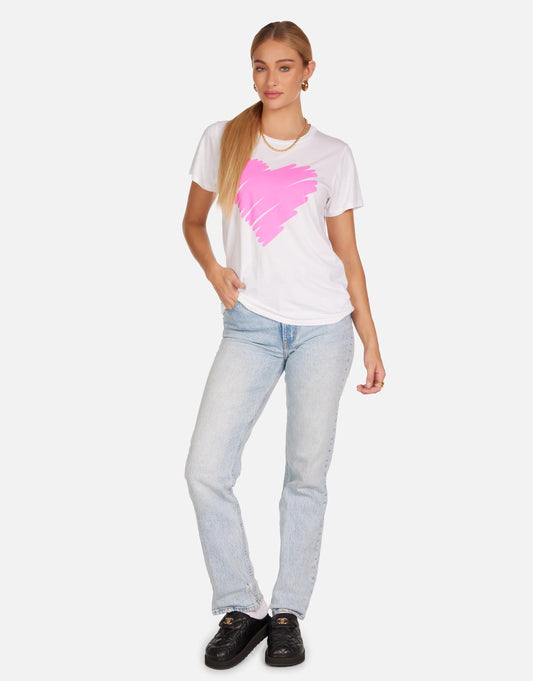 Wolf X Pink Scribble Heart