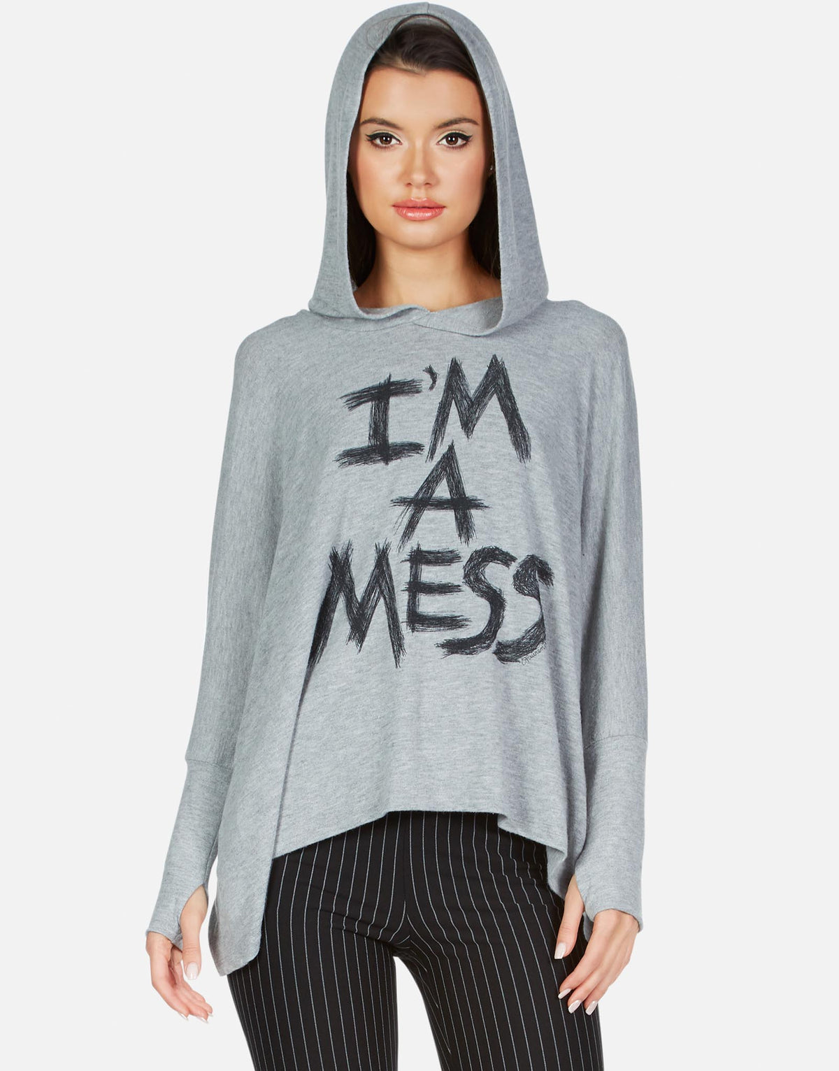 Lauren Moshi Women's X Wilma X I'm A Mess - Heather Grey