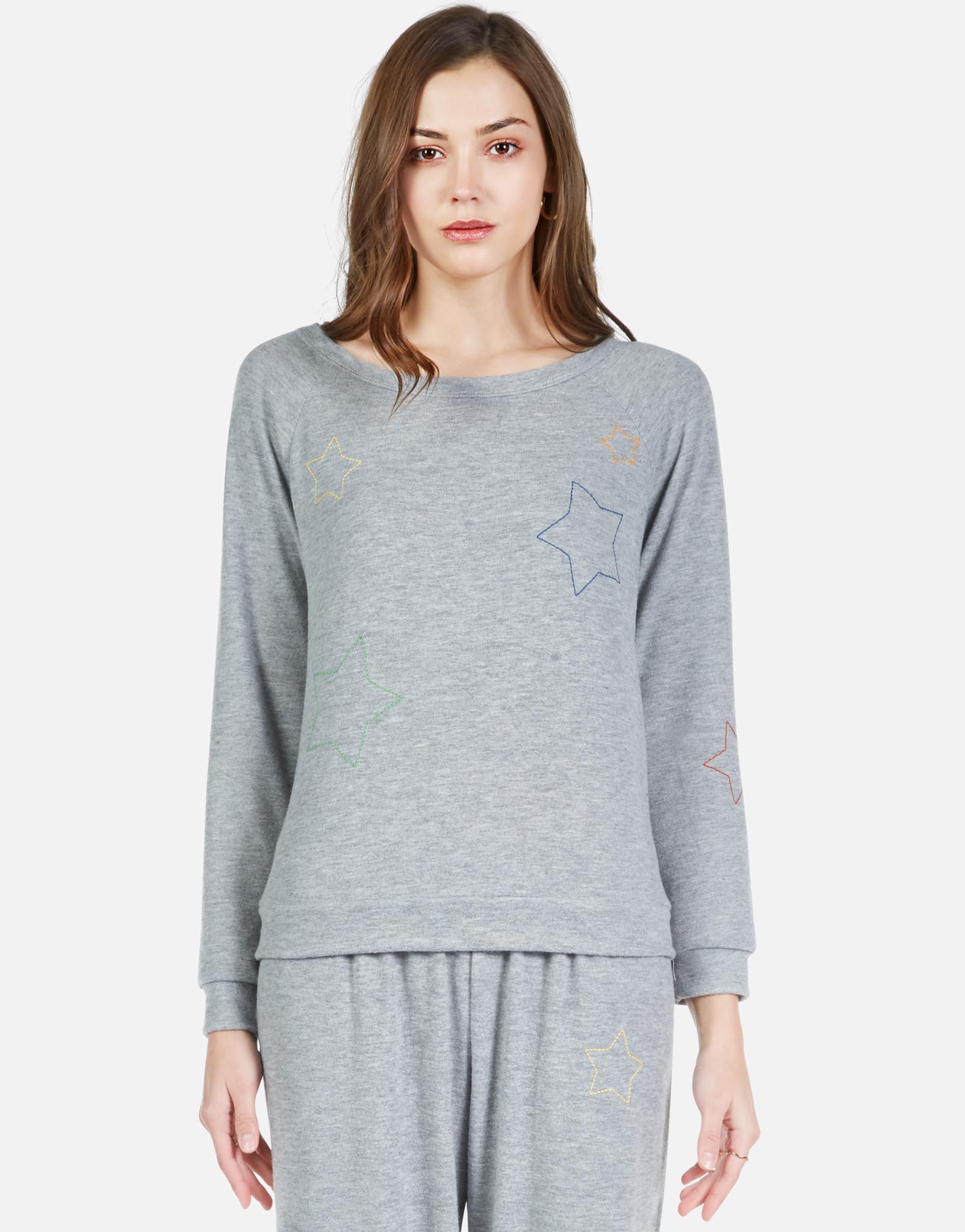 Lauren Moshi Women's Brenna Color Star Embroidery - 