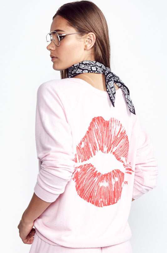 Lauren Moshi Women's X Exclusive X Love Lip Pullover - 