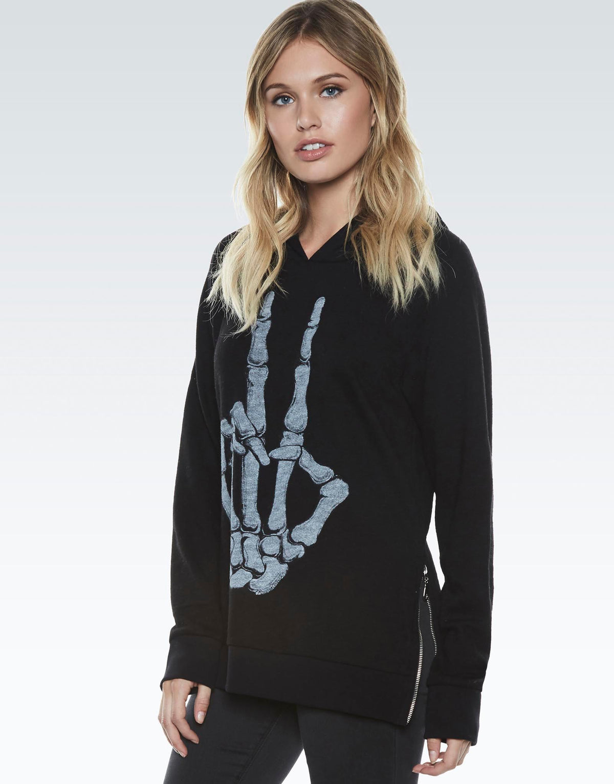 Lauren Moshi Women's Corbin Skeleton Peace - Black