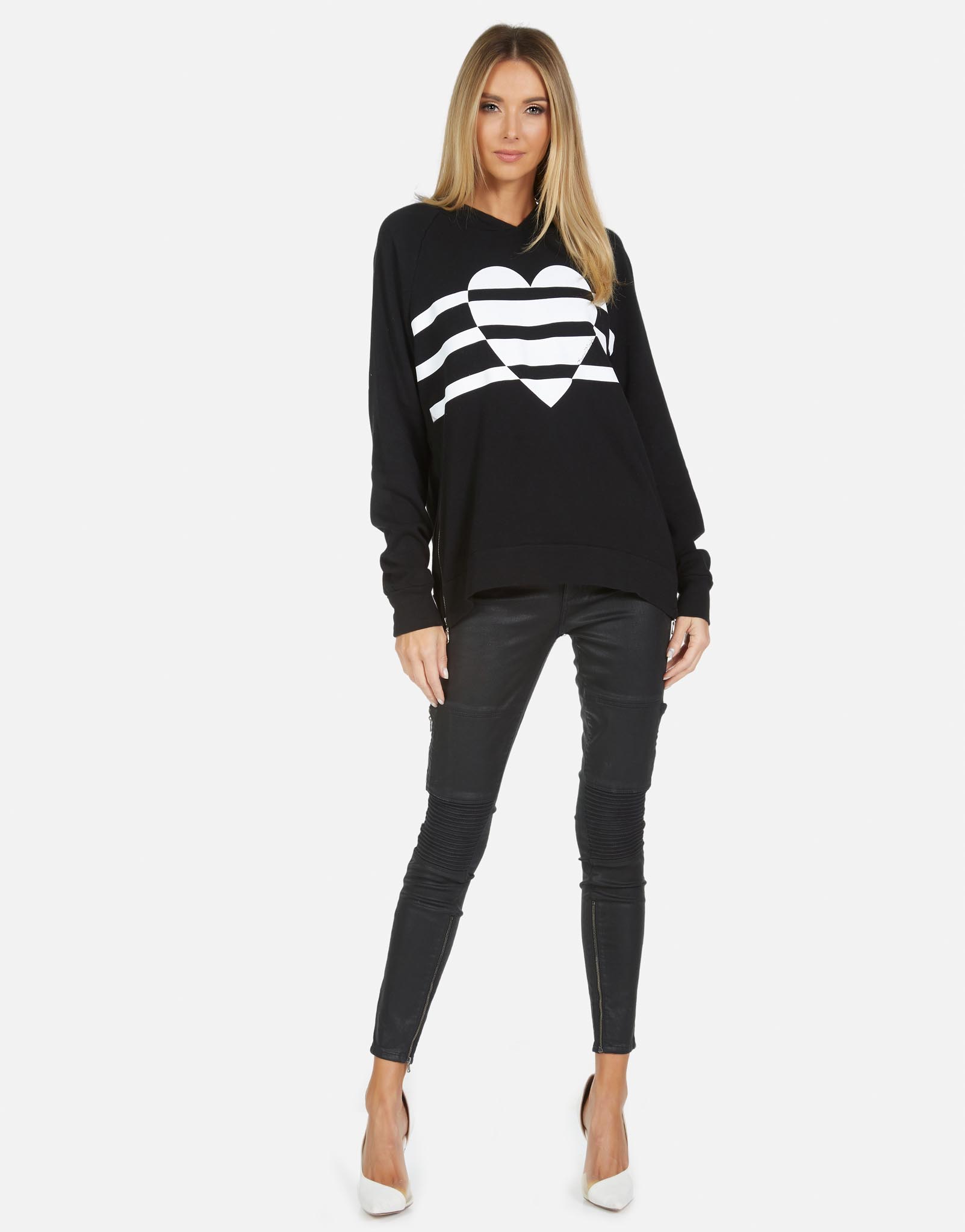 Lauren Moshi Women's Corbin Heart Stripes - 